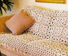 manta de crochê para sofá