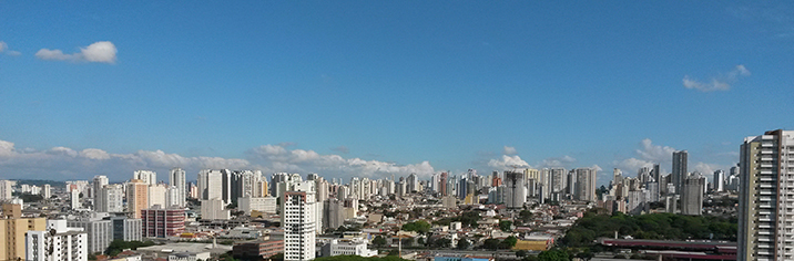 Foto aérea da região do Tatuapé