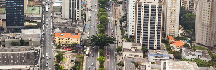 Vista aérea do bairro Vila Mariana