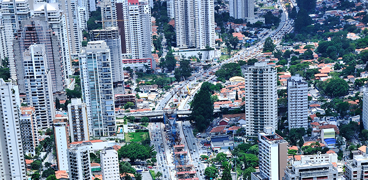 Imagem aérea da Chácara Santo Antônio