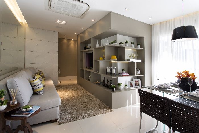 Foto do apartamento decorado do HomeClub Carrão | Tibério Construtora
