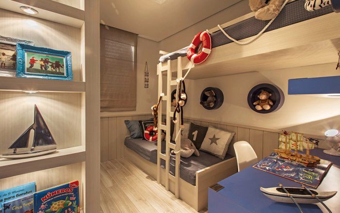 Dormitório infantil do apartamento decorado do Follow | Tibério Construtora
