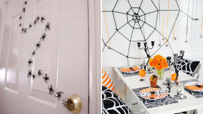 Aranhas na decoração de Halloween | Tibério Construtora