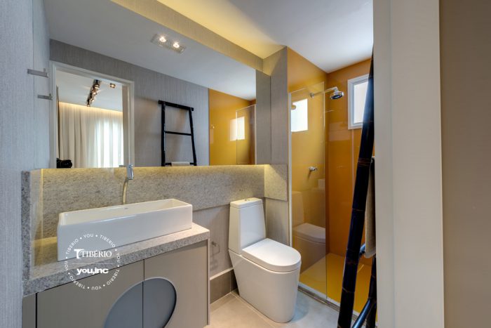 Banheiro do apartamento decorado do You, Now Santa Cecília | Tibério Construtora