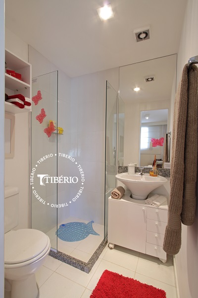 Banheiro do apartamento decorado do Dream | Tibério Construtora