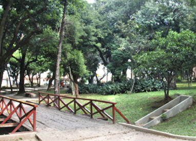 Espaço dedicado a sustentabilidade no Parque Júlio Fracalanza em Guarulhos