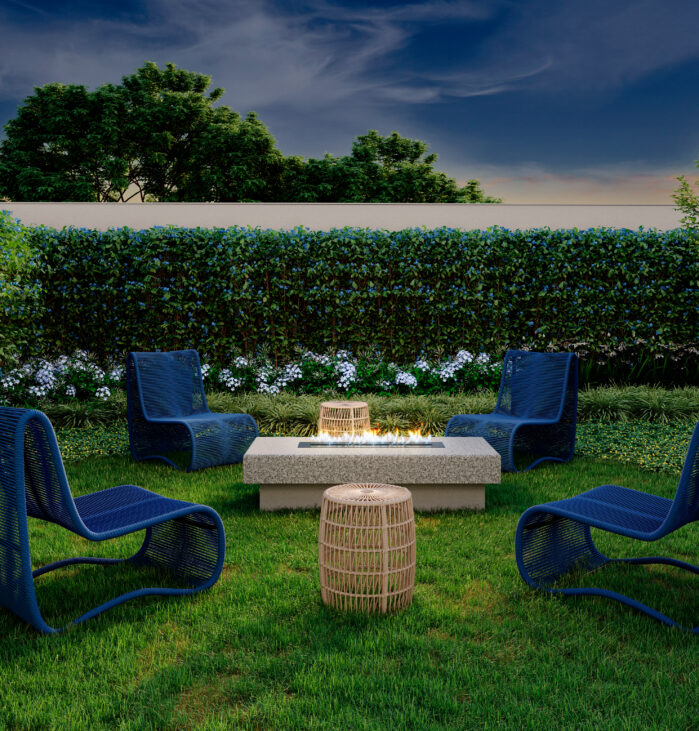 Lounge Externo <br>Uso residencial. Perspectiva artística.