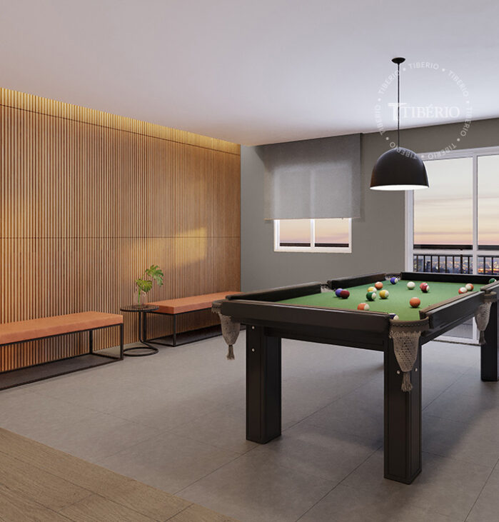 Snooker <br>Uso residencial. Perspectiva artística.