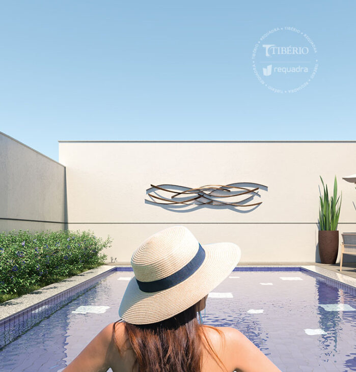 Piscina <br>Uso residencial. Perspectiva artística.