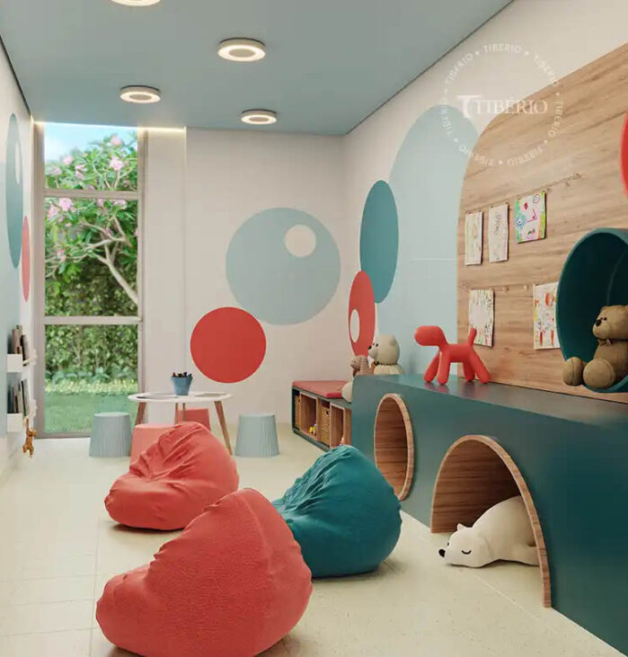 Kids Play Room <br>Uso residencial. Perspectiva artística.