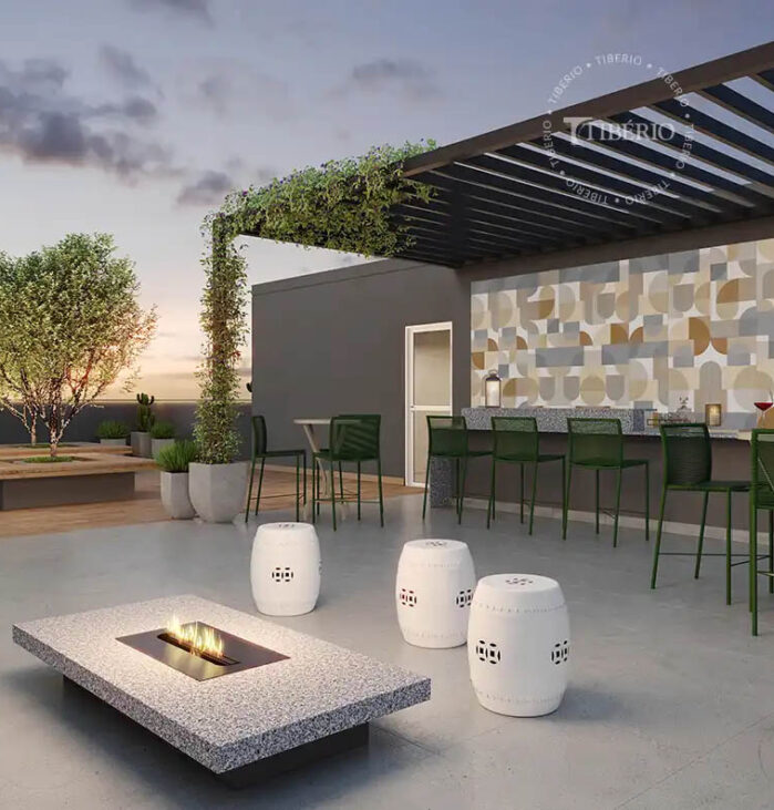 Beats & Jazz Square <br>Uso residencial. Perspectiva artística.