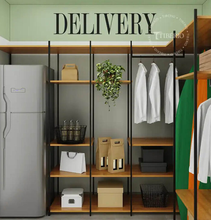 Delivery Room<br>Uso compartilhado. Perspectiva artística.