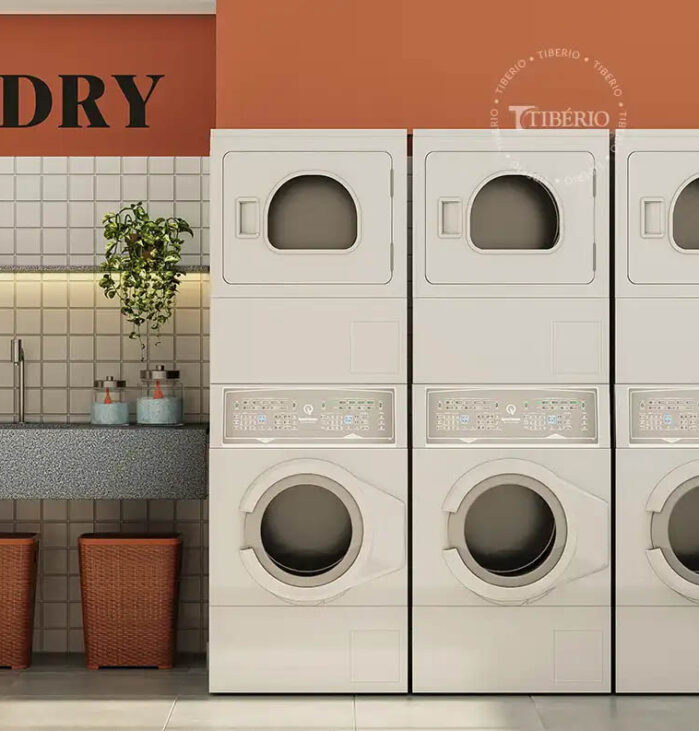 Laundry <br>Uso compartilhado. Perspectiva artística.