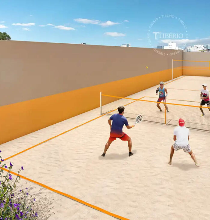 Beach Tennis & Futevôlei <br>Uso residencial. Perspectiva artística.