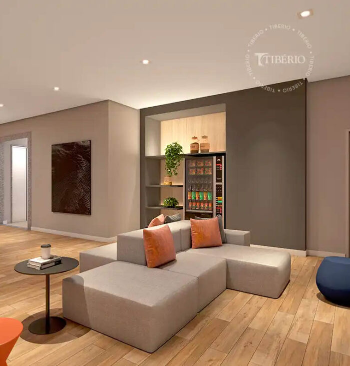 Lounge Cafe <br>Uso residencial. Perspectiva artística.