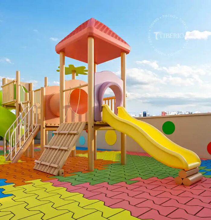 Playground <br>Uso residencial. Perspectiva artística.