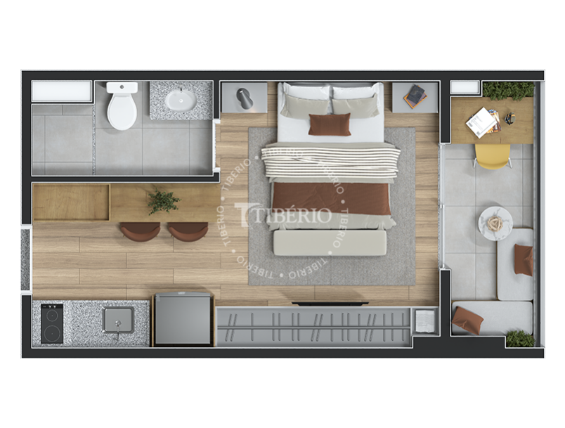 Studio 23,54m²