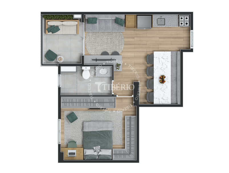 1 dorm. 42,16m²