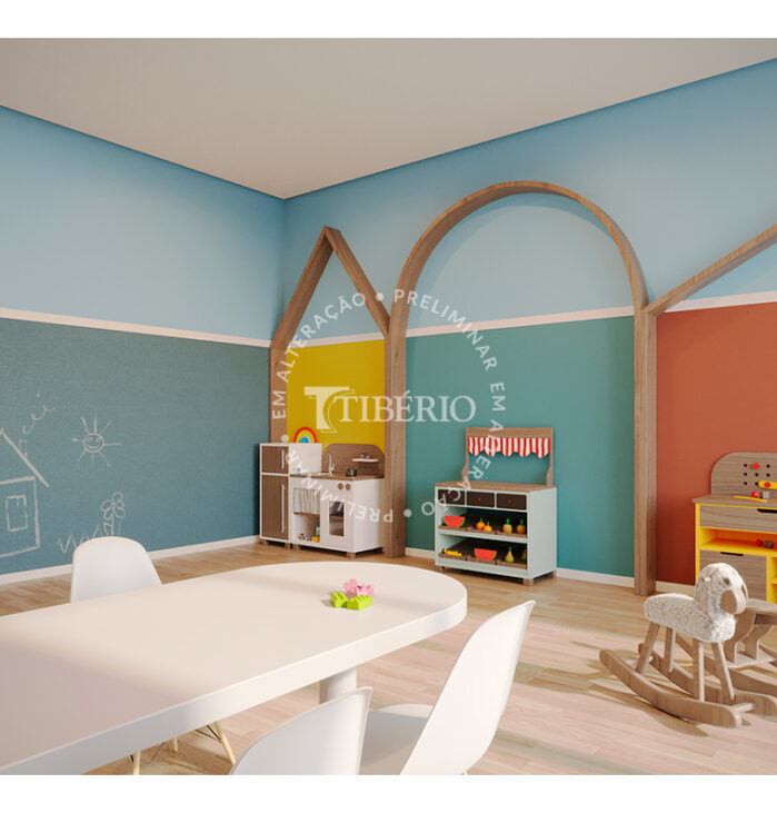 Brinquedoteca <br>Uso Exclusivo Residencial. Perspectiva artística.