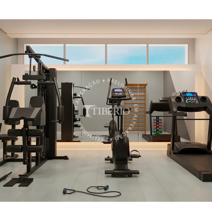 Fitness <br>Uso Exclusivo Serviço de Moradia. Perspectiva artística.