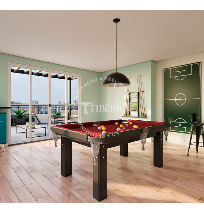 Salão de Jogos <br>Uso Exclusivo Residencial. Perspectiva artística.