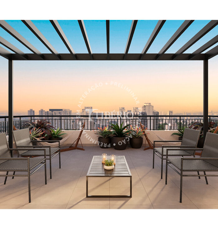 Lounge Happy Hour <br>Uso Exclusivo Residencial. Perspectiva artística.