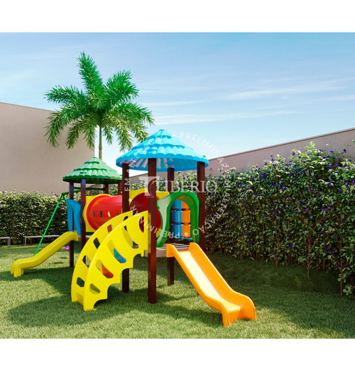 Playground <br>Uso Exclusivo Residencial. Perspectiva artística.
