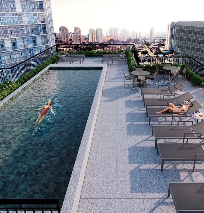 Sky pool.<br>Perspectiva artística