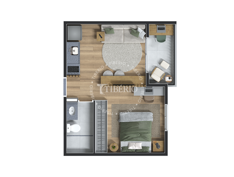 studio 29,55m²
