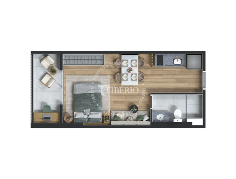 studio 29,67m²