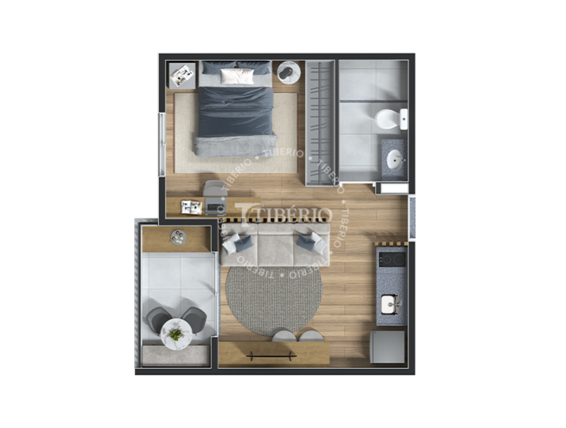 studio 30,56m²