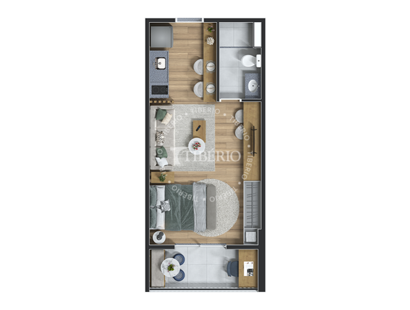 studio 31,43m²