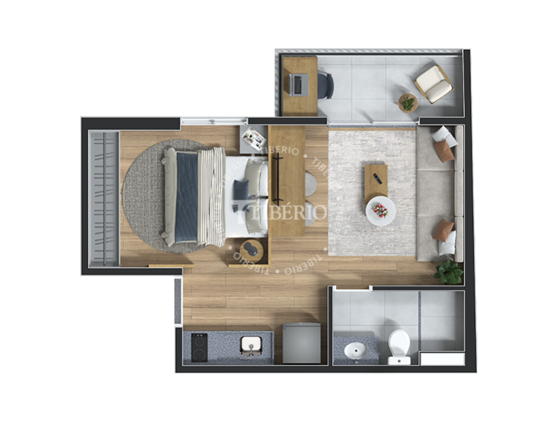studio 32,30m²