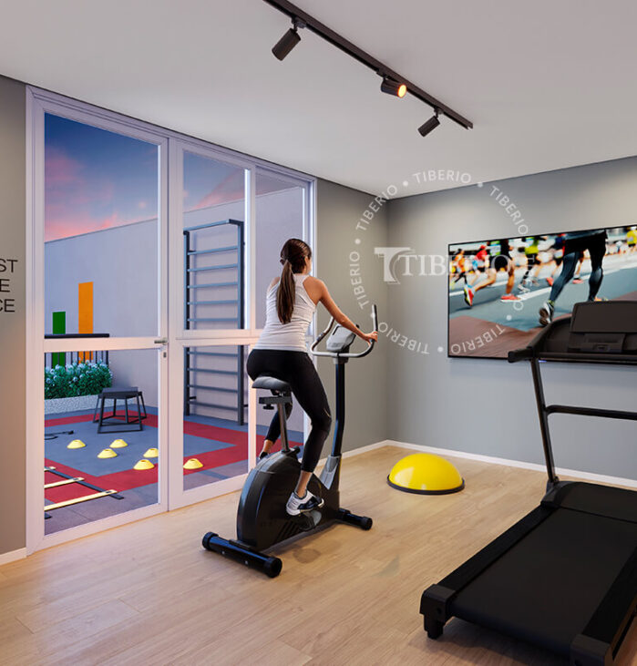 Fitness indoor • Uso compartilhado