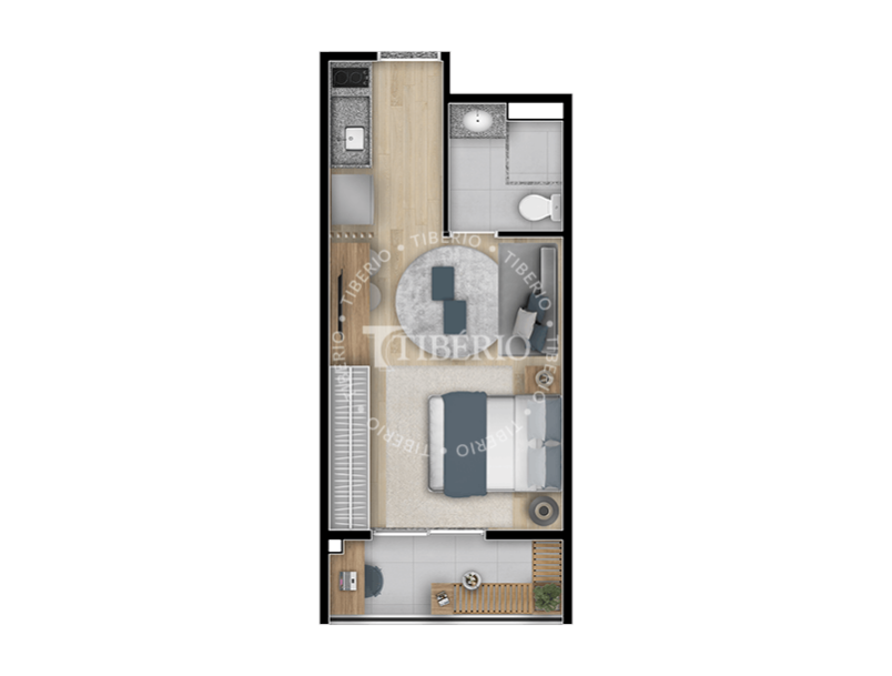Studio  26,94m²