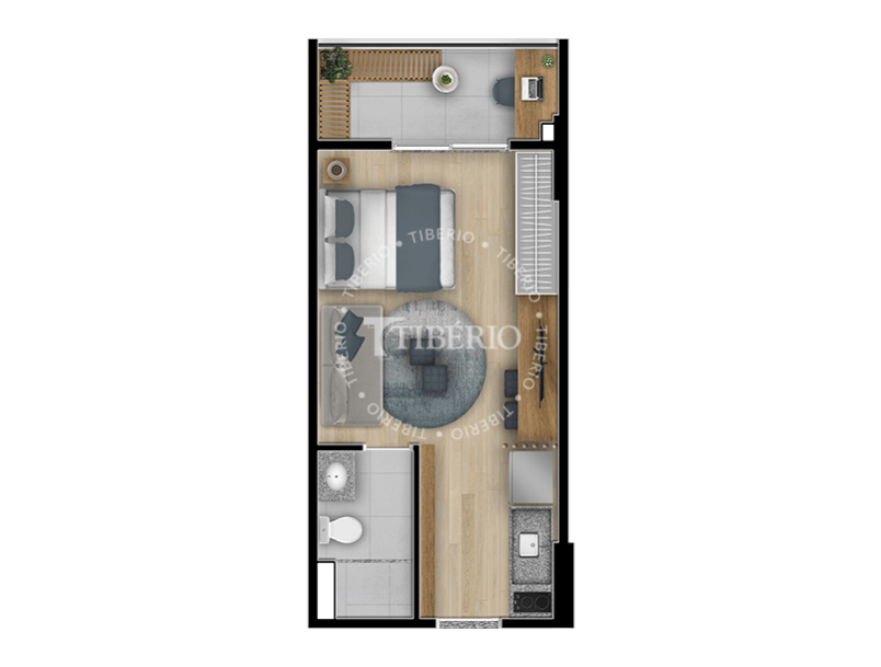 Studio  27,93m²