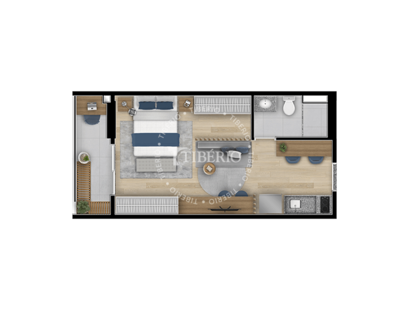 Studio  32,18m²