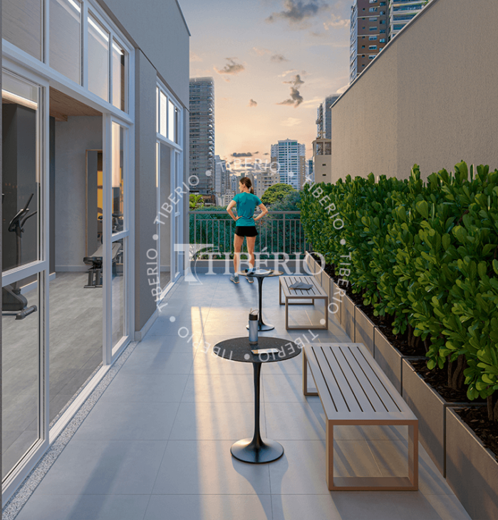 Lounge Fitness <br>Uso Exclusivo Residencial. Perspectiva artística.