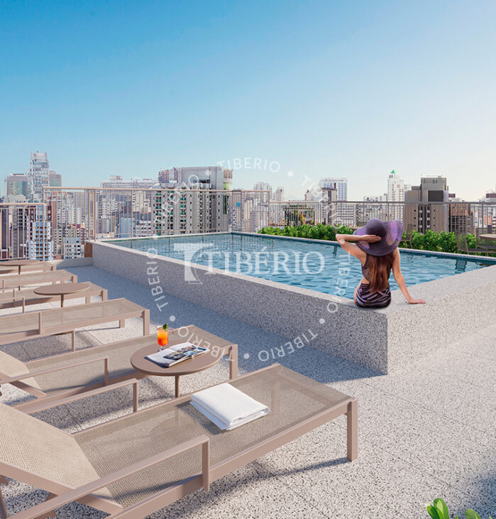Piscina Sly<br>Uso Exclusivo Residencial. Perspectiva artística.