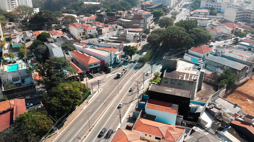 Avenida Paes de Barros no Parque da Mooca