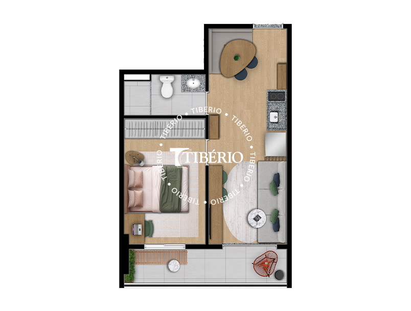 1 dorm. 35,23m²