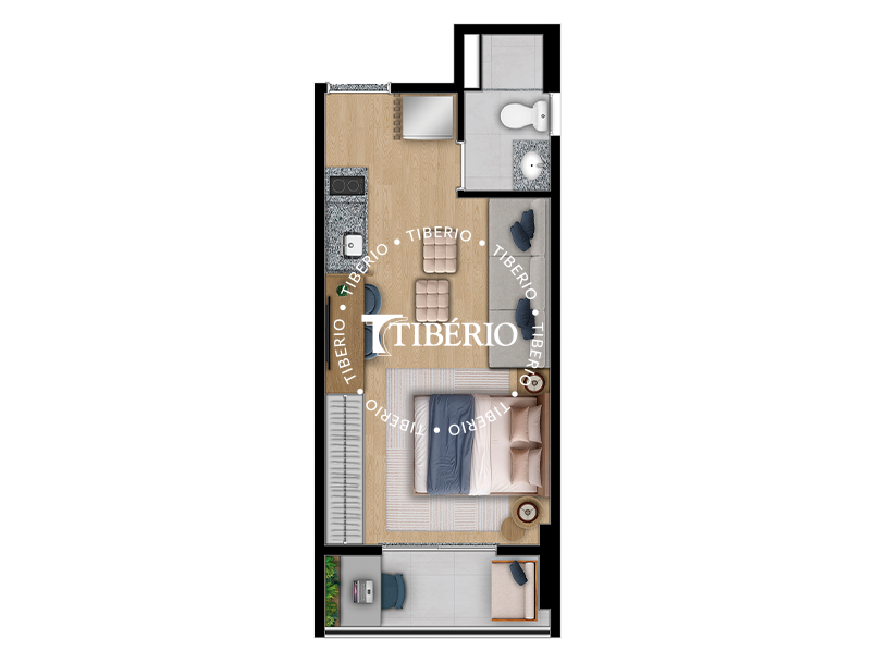 Studio 27,30m²