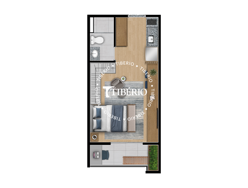 Studio 28,67 m²