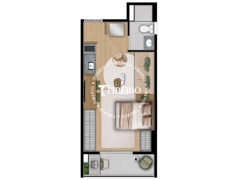 Studio 29,63m²