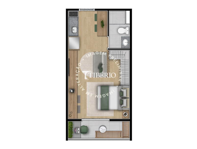 Studio 29,69m²