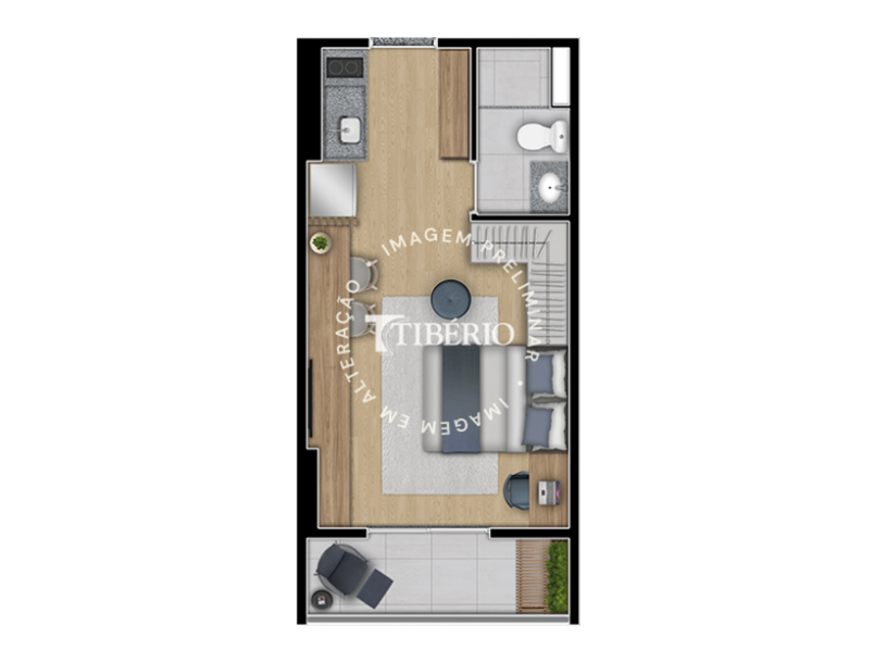 Studio 27,93m²