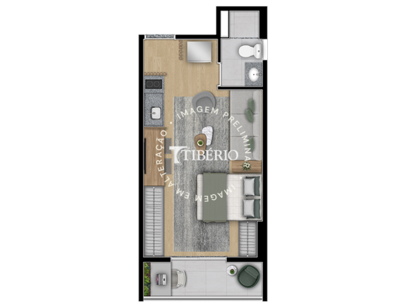 Studio 29,63m²