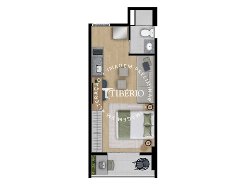 Studio 27,30m²