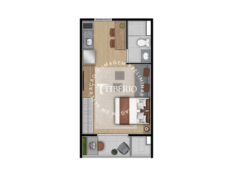 Studio 28,16m²